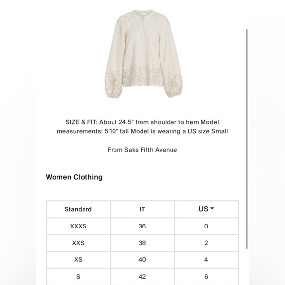 JONATHAN SIMKHAI Embroidered Balloon-
Sleeve Blouse $495
$179 $495
Size: S - Picture 2 of 2